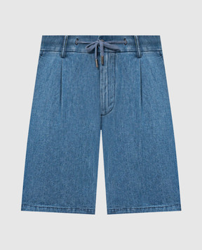 CAPOBIANCO Blue denim shorts 20M858RB00