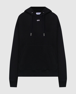 Off-White Black hoodie with 3D Spray logo 44MBB085S26F00G