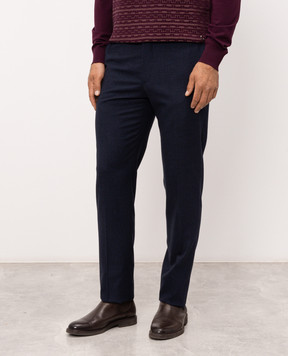 Stefano Ricci Blue wool pants M1T80A0003T068HA