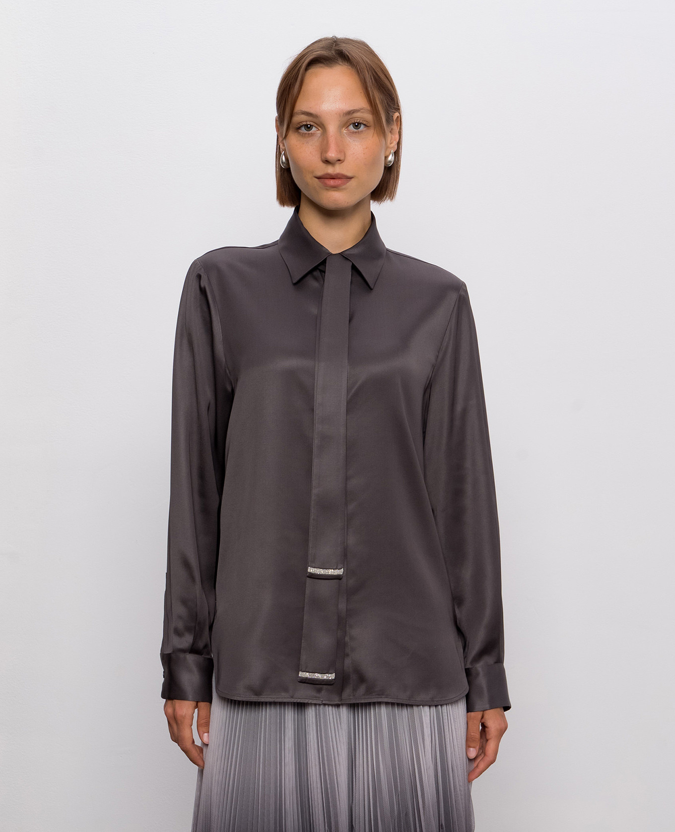 

Gray blouse Peserico, Grey