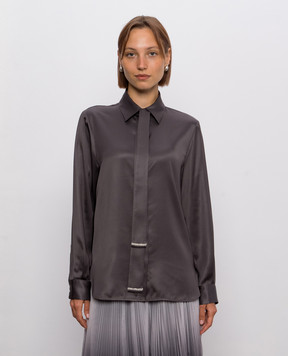 Peserico Gray blouse A06293A06638
