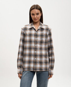 JW Anderson Gray checkered shirt SH0399PG1889