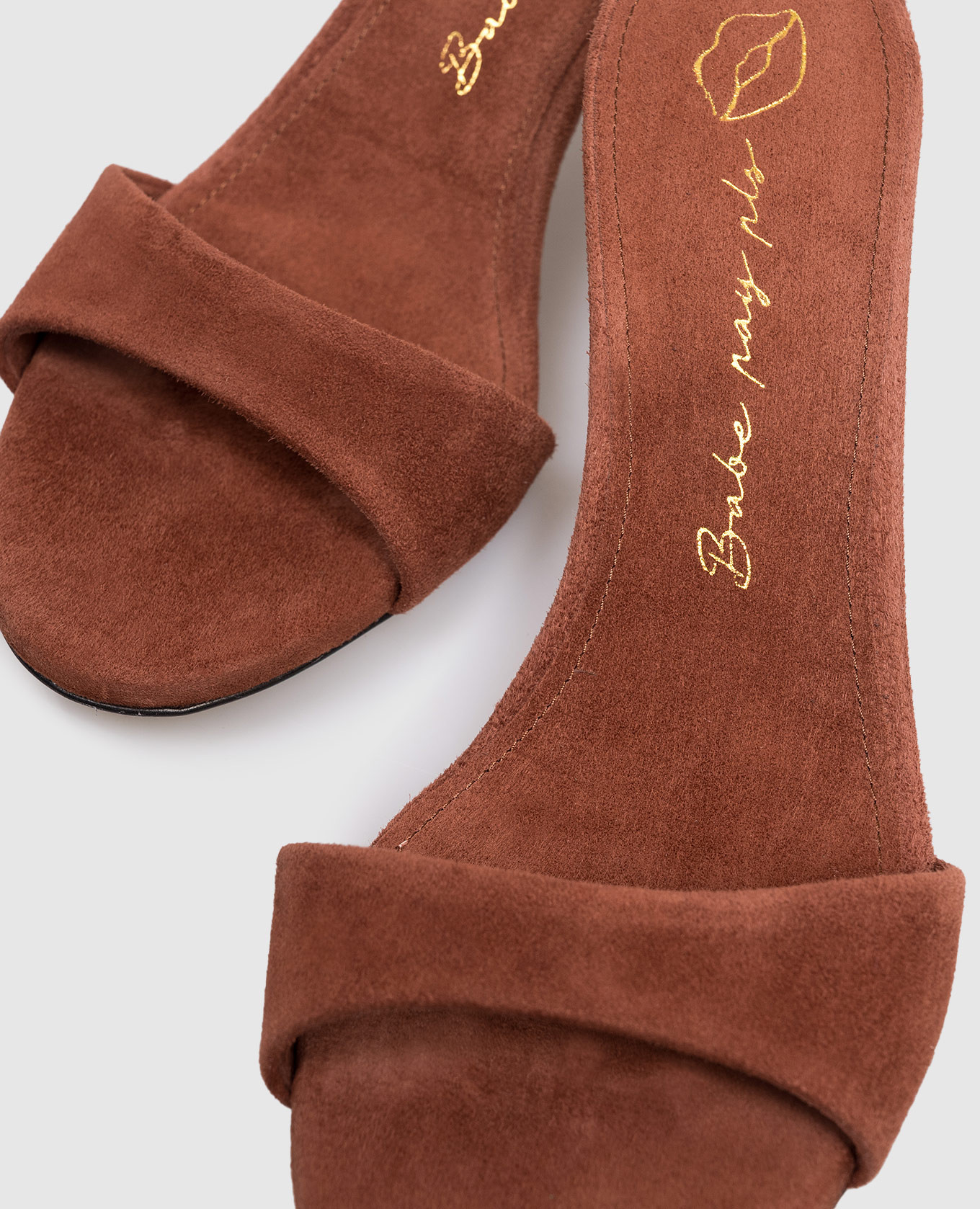 

Brown suede mules Babe Pay Pls