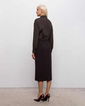 Twinset Brown shirt dress 262TF2012