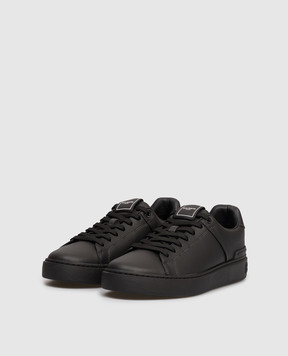 Balmain B-Court black leather sneakers GM1VI288LVTR