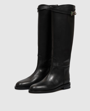 Babe Pay Pls Black leather boots 533152KO