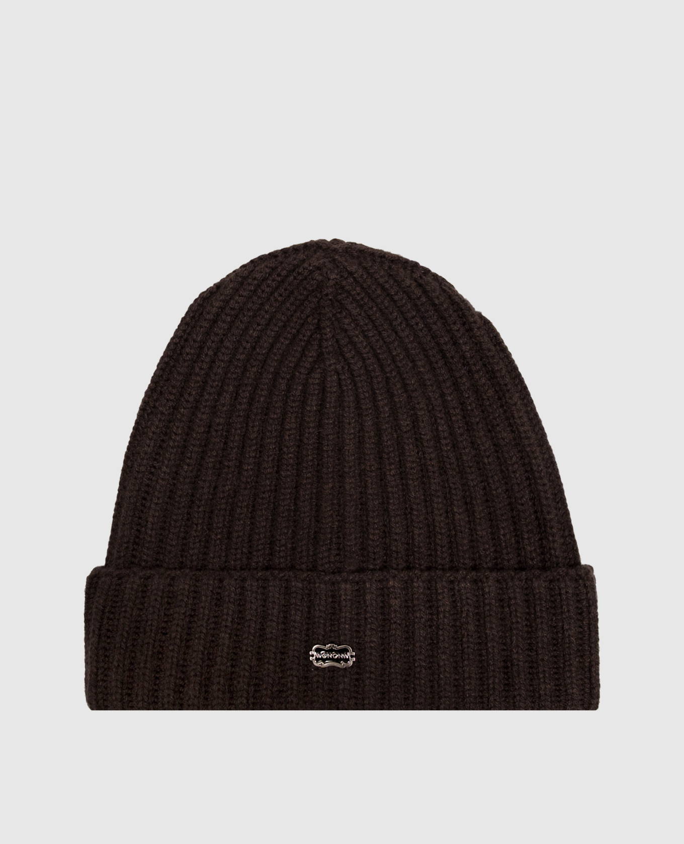 Brown cashmere hat