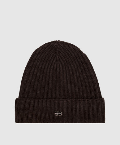 Brown cashmere hat