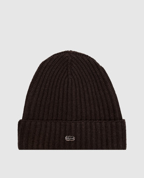 Agnona Brown cashmere hat MK08U401K0513
