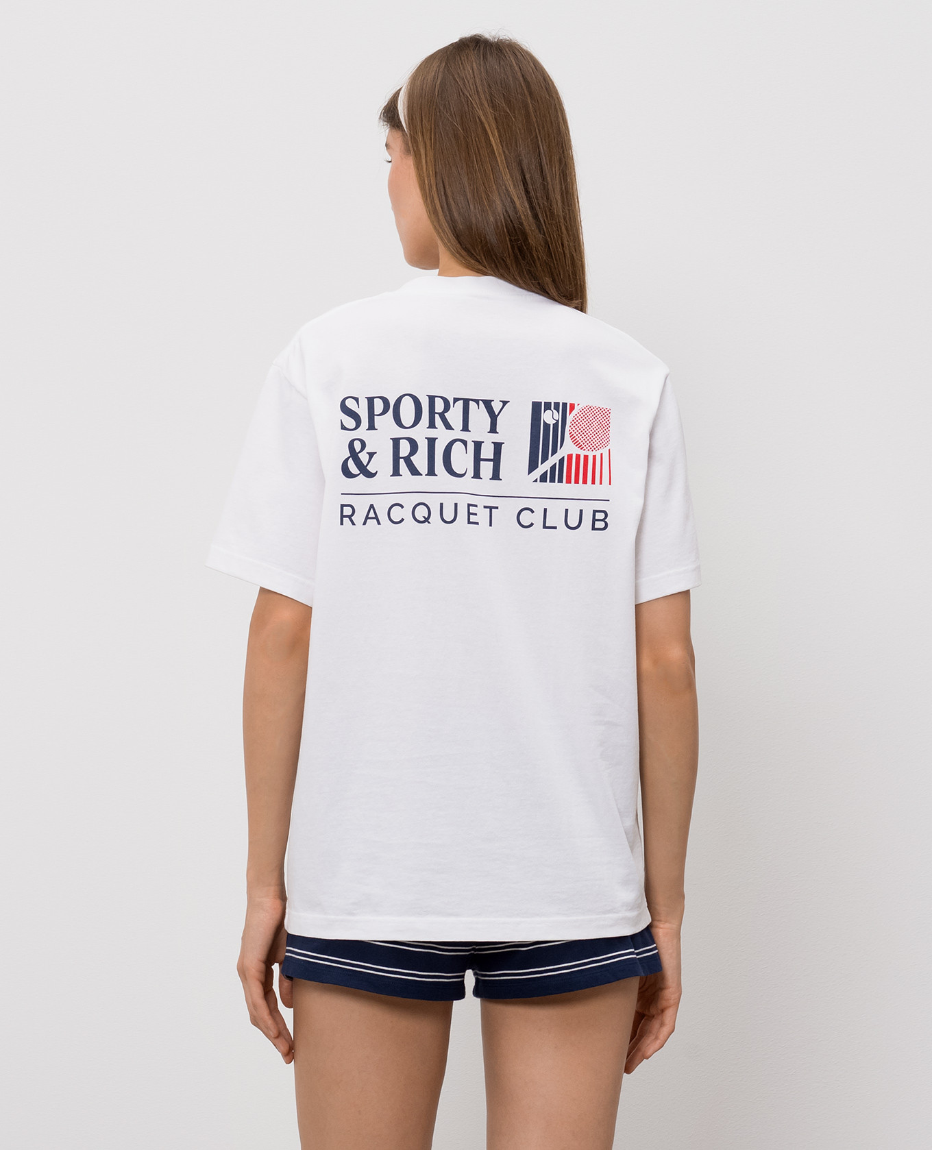 White T-shirt Promo Sporty & Rich 4