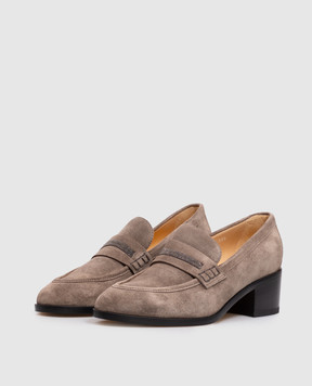 Doucal's Gray suede shoes DD8928CELYUF252