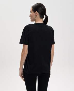 The Row Serata black cashmere t-shirt 10491K705