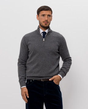 Brunello Cucinelli Gray cashmere sweater M2200124