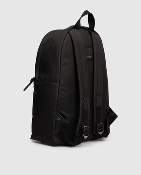 Dolce&Gabbana Children's black backpack with DG brand applique EM0074A0197