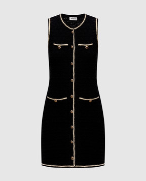 Simkhai Black tweed dress with contrast trim 4261097K
