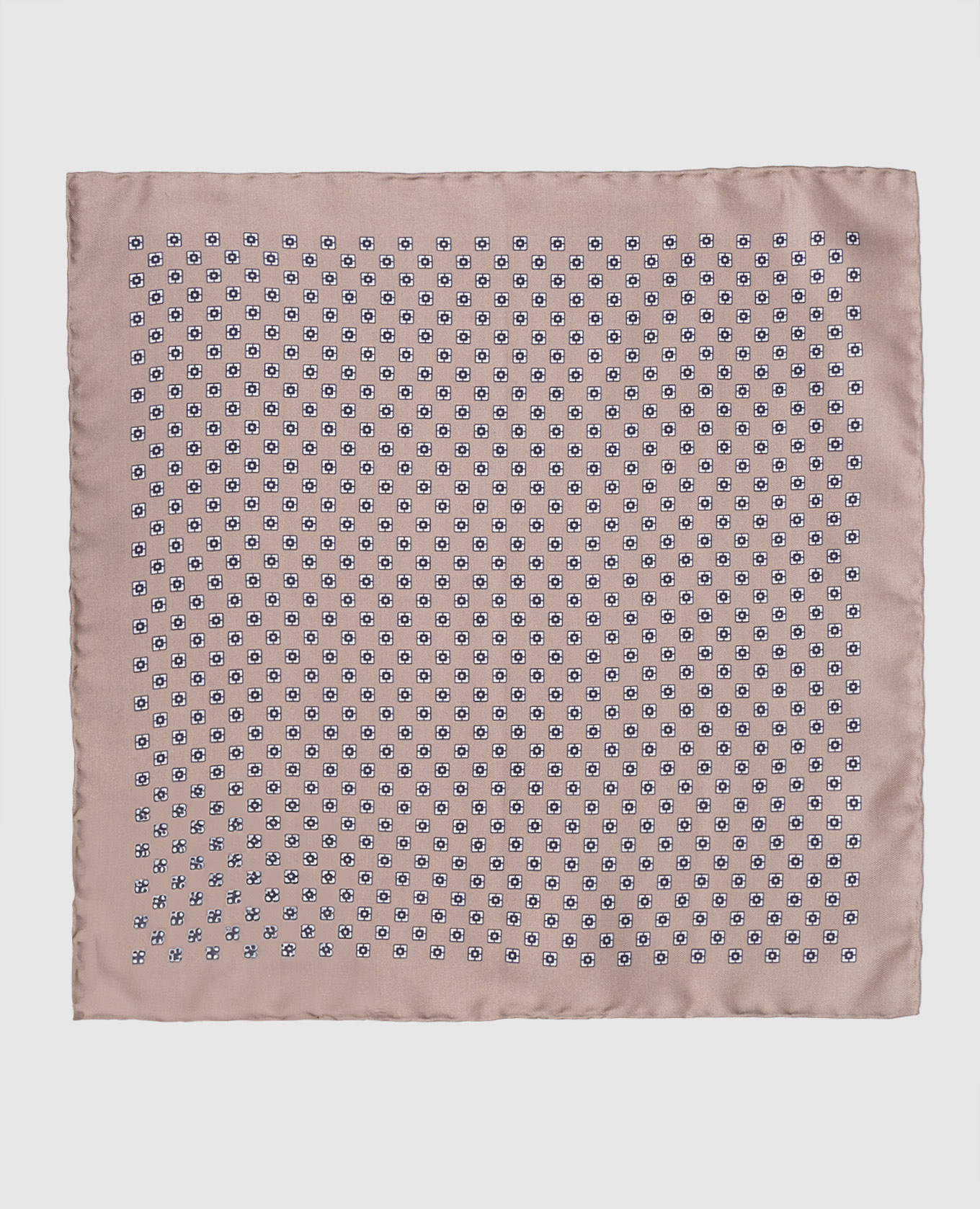 

Beige silk scarf with geometric pattern Brunello Cucinelli