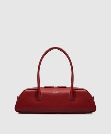 Brigitte rode leren tas
