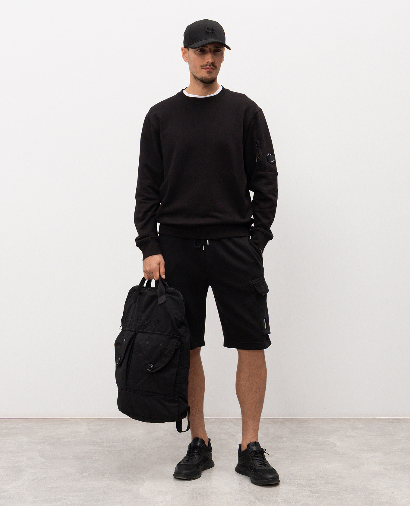 Black shorts with logo C.P. Company 2