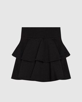 Dolce&Gabbana Children's black skirt with ruffles L5JIC7G7QNV