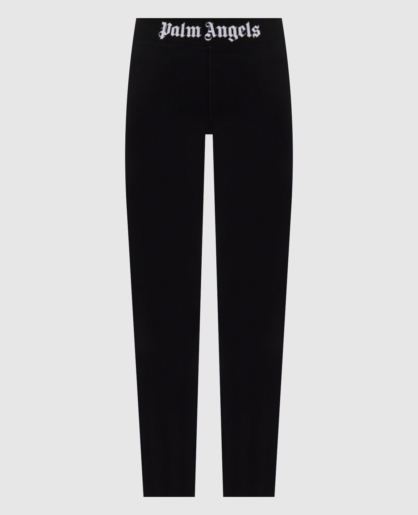 Black leggings with logo pattern