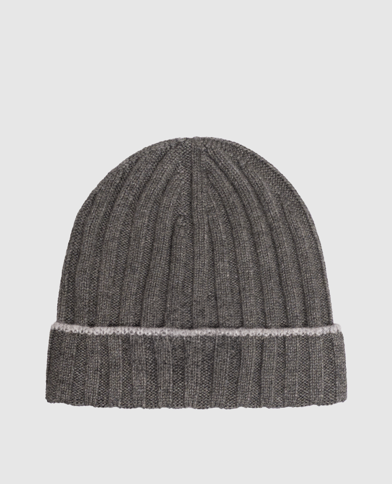 Gray cashmere hat