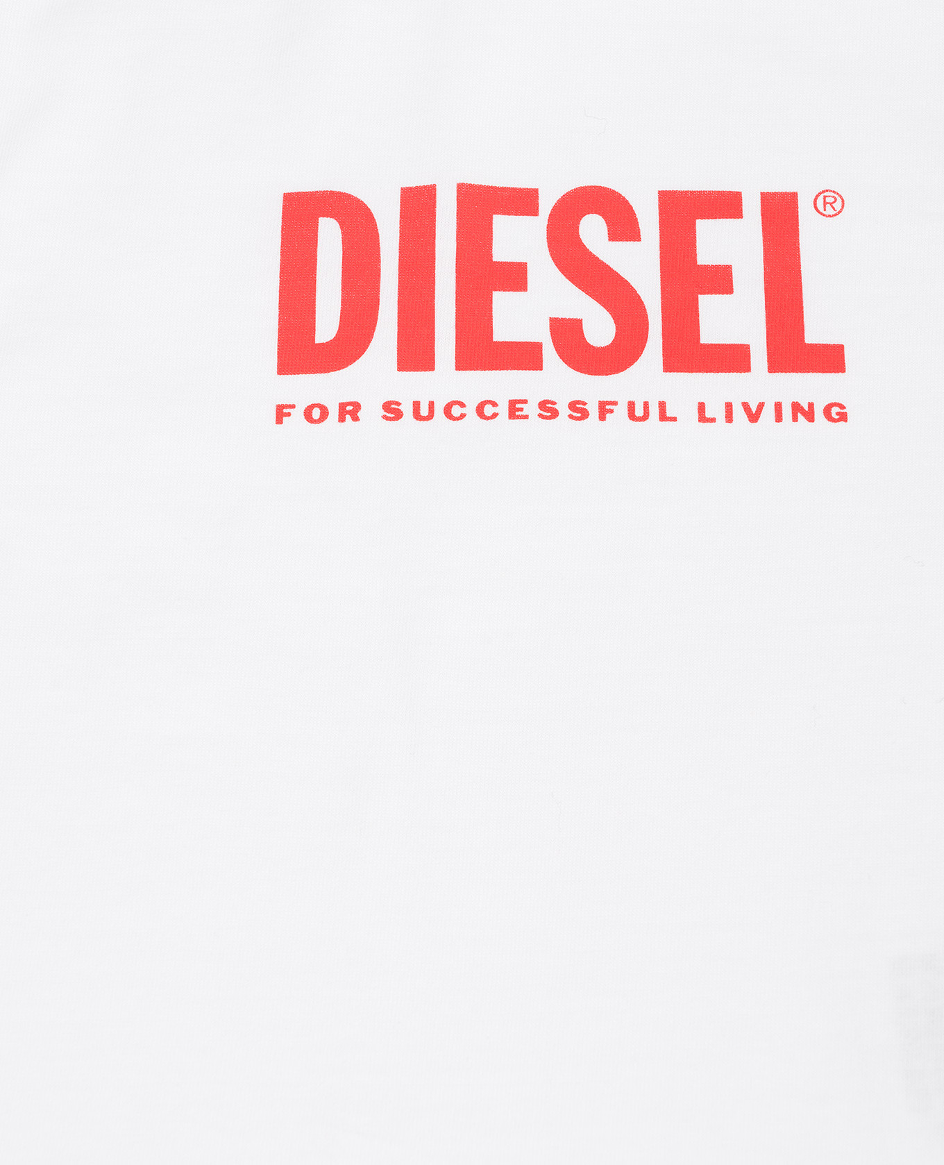 

Children's white T-shirt with logo print Diesel