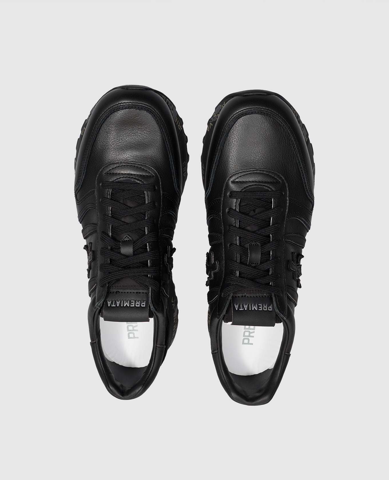 Black leather Lander sneakers Premiata 4