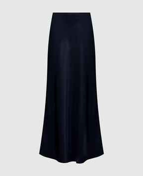 Loulou de Saison ELI blue silk skirt ELI