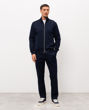 CAPOBIANCO Blue tracksuit with logo plate 20M451BI0020M708BI00