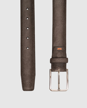 Santoni Gray suede belt CM35VC003B91EACD