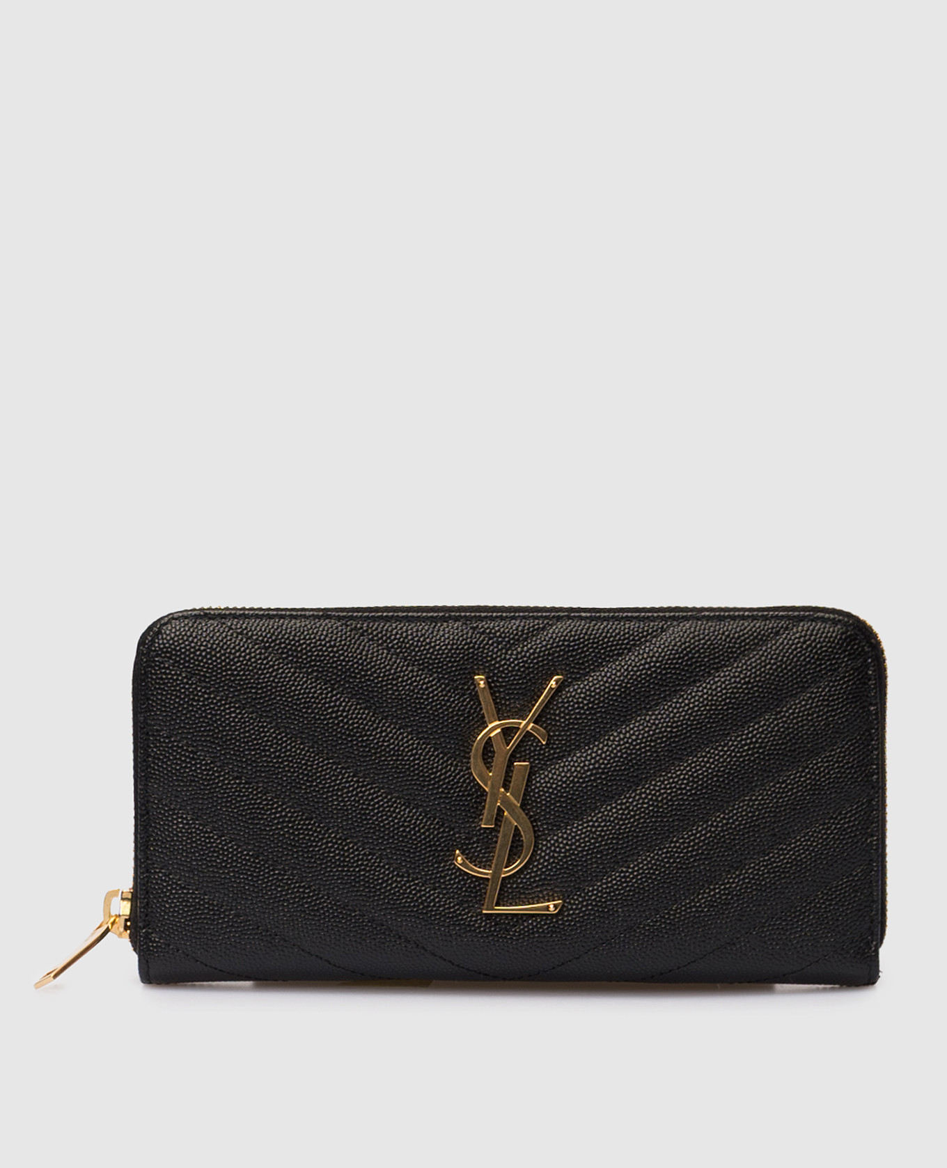 

CASSANDRE MATELASSÉ black leather wallet Saint Laurent
