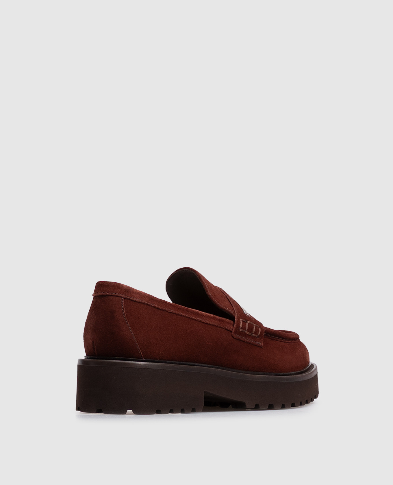 Brown suede loafers with monil chain Doucal's 3
