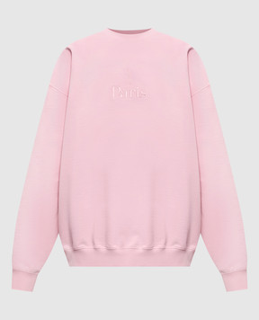 Vetements Pink Paris sweatshirt ME76CW236P