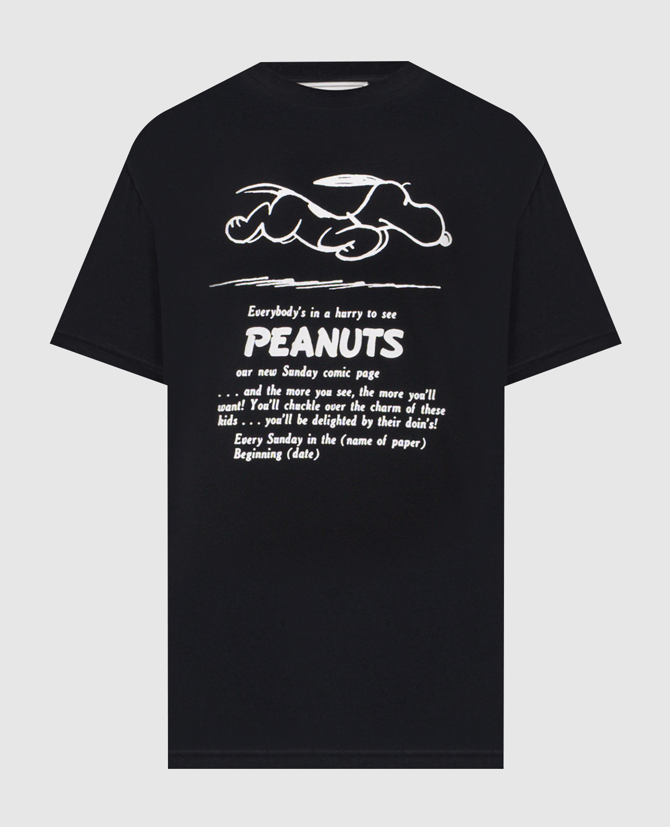 Black T-shirt with print