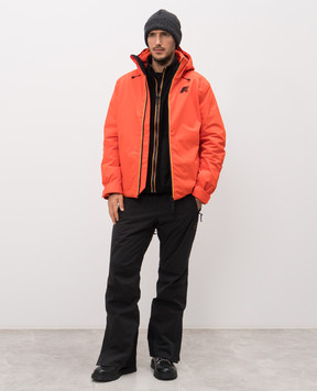 K-Way Black BOURG jacket with emblem K7142IW