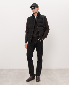 Castangia dal 1850 Dark brown wool and cashmere sweater BTMOD7