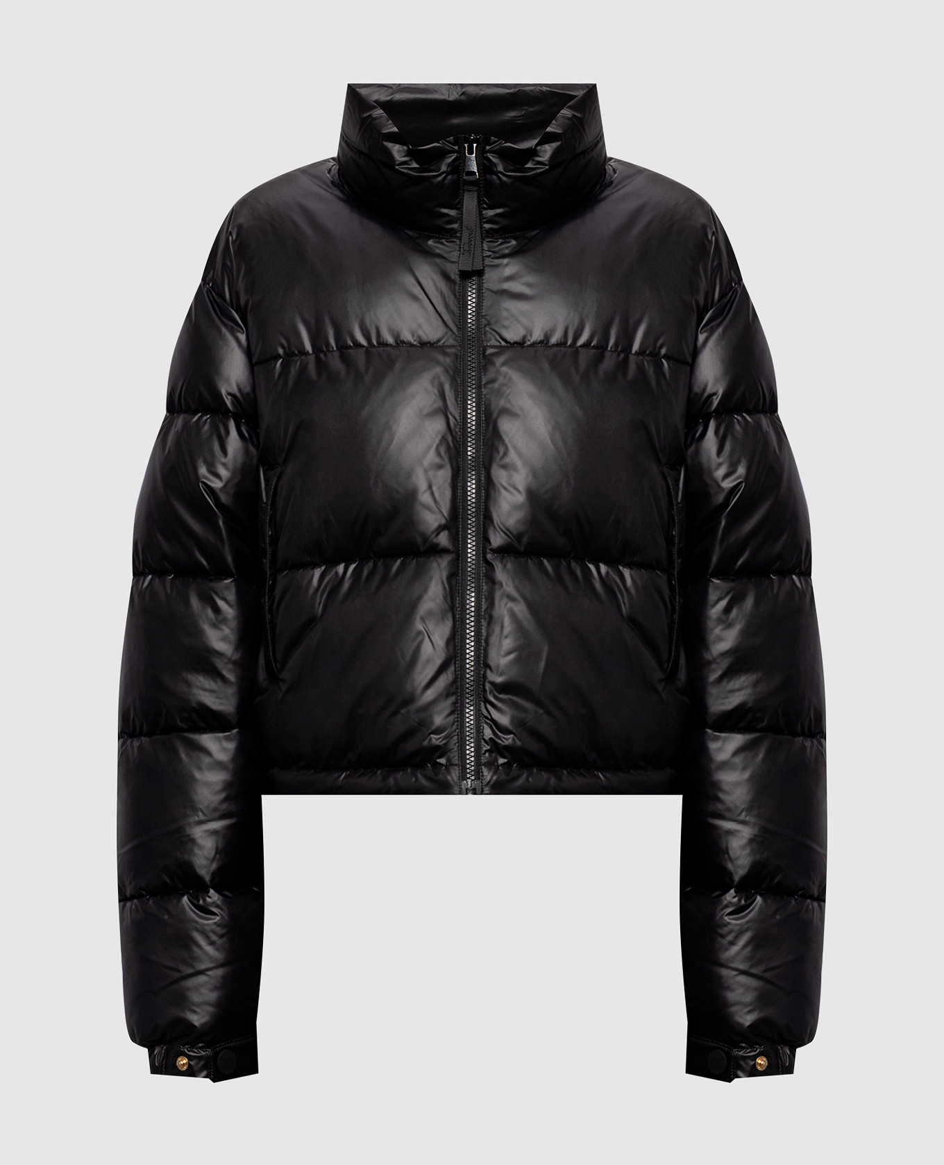 Black quilted jacket