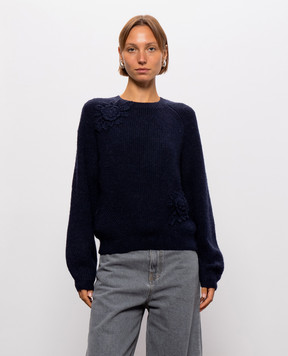 Twinset Blue alpaca wool sweater 262TT3190