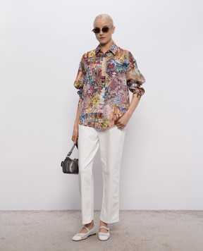 Momoni COLINAS printed silk blouse MOSH00302MO