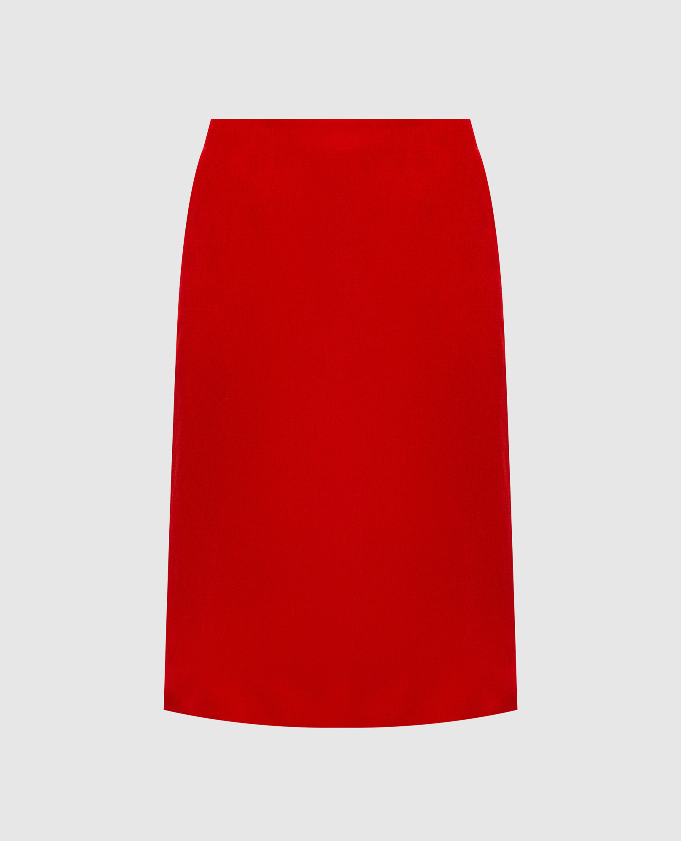 Red velvet skirt Jil Sander