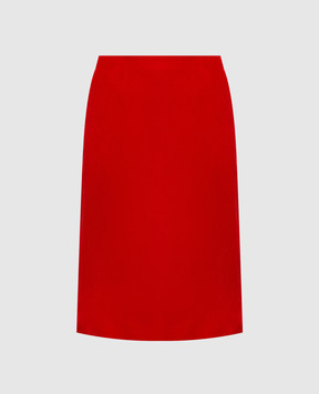 Jil Sander Red velvet skirt J02MA0426J45377