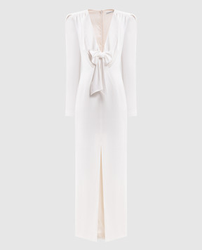 Alessandra Rich Ivory dress with bow FABX4408F4692
