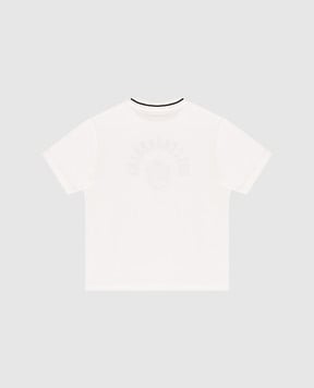 Dolce&Gabbana Children's white T-shirt with logo print L4JTHVG7PTO26