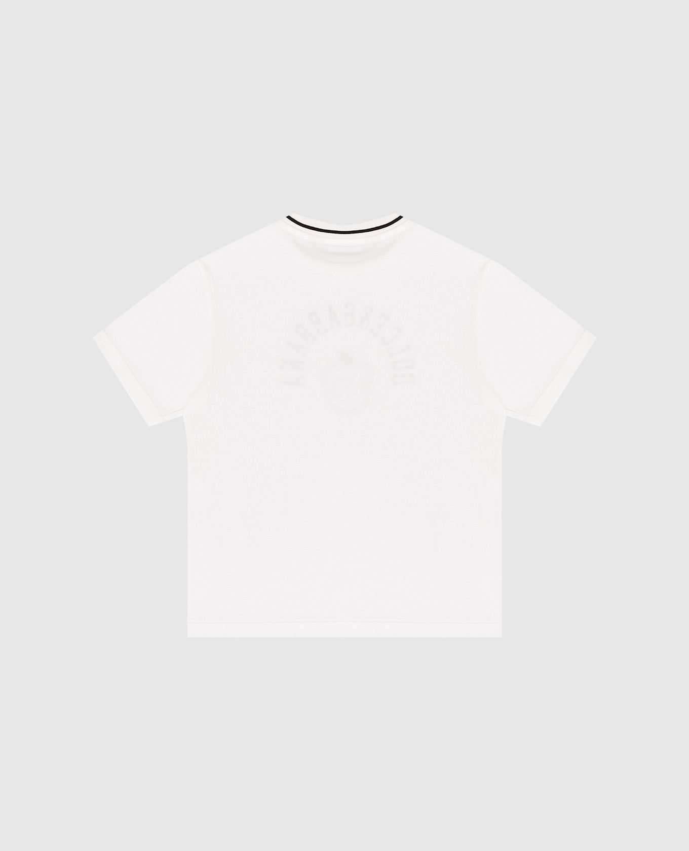 Children's white T-shirt with logo print Dolce&Gabbana 2