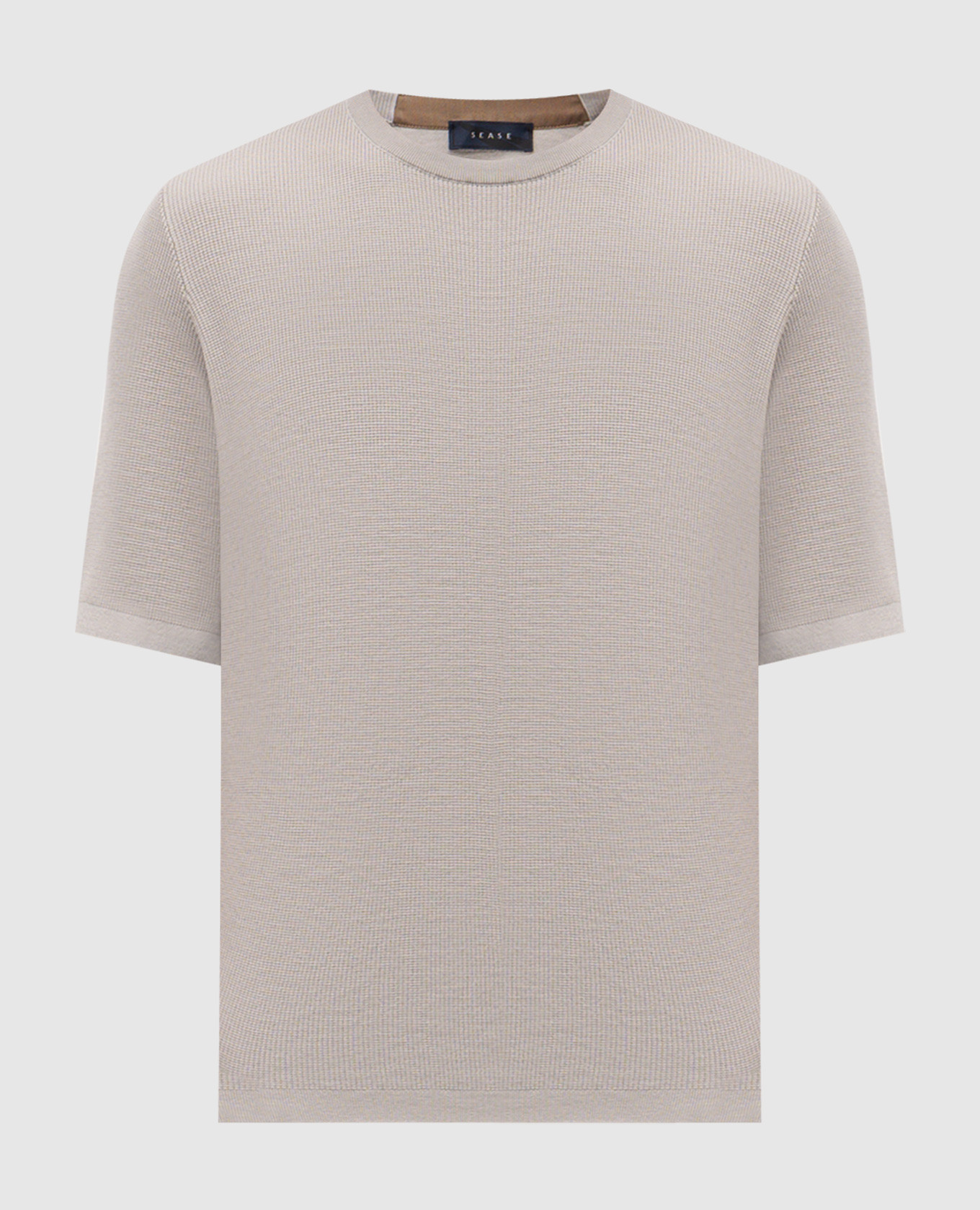 

Grey wool T-shirt with logo Sease