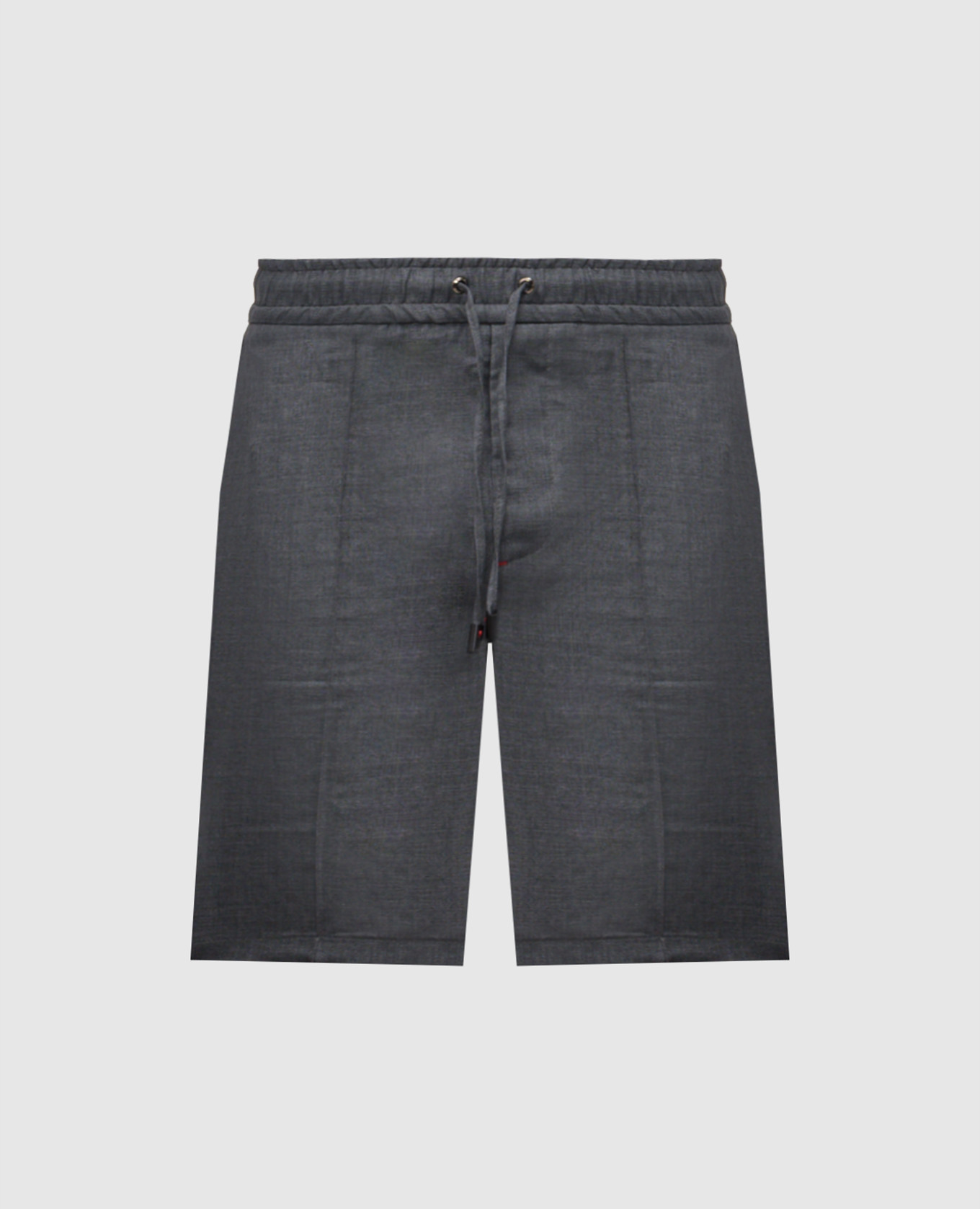 Gray linen shorts