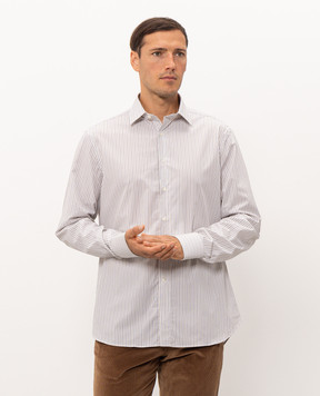 Canali Ivory striped shirt GD03832CCL70A1