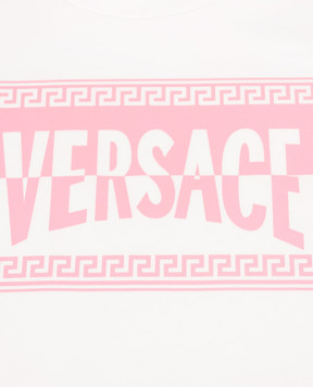 Versace Children's white T-shirt with logo 10183421A16958