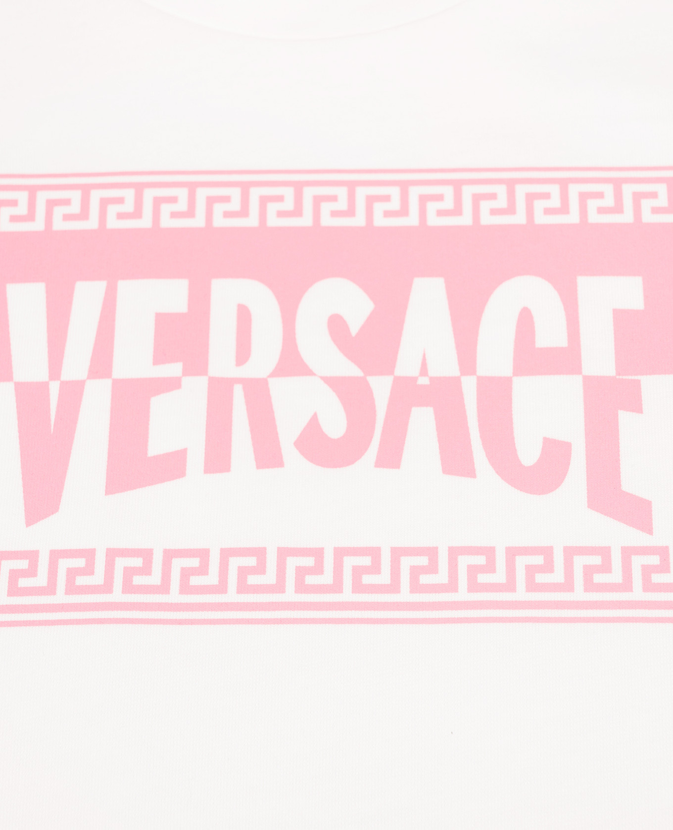 

Children's white T-shirt with logo Versace