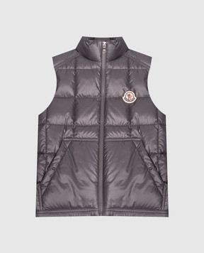 Moncler ENFANT Keir Square Children's Grey Down Vest L29541A00068597YX